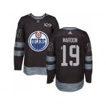 Edmonton Oilers #19 Patrick Maroon Black 1917-2017 100th Anniversary Stitched NHL Jersey