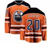 Edmonton Oilers #20 Ryan Stanton Fanatics Branded Orange Home Breakaway NHL Jersey