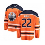 Edmonton Oilers #22 Tobias Rieder Authentic Orange Home Fanatics Branded Breakaway NHL Jersey