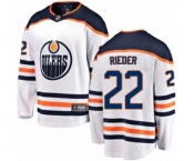 Edmonton Oilers #22 Tobias Rieder Authentic White Away Fanatics Branded Breakaway NHL Jersey