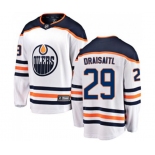 Edmonton Oilers #29 Leon Draisaitl Fanatics Branded White Away Breakaway NHL Jersey