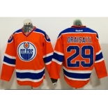 Edmonton Oilers #29 Leon Draisaitl Orange Alternate Stitched NHL Jersey