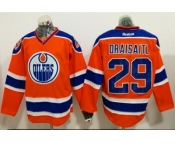 Edmonton Oilers #29 Leon Draisaitl Orange Alternate Stitched NHL Jersey