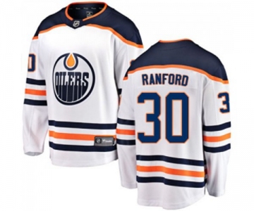 Edmonton Oilers #30 Bill Ranford Fanatics Branded White Away Breakaway NHL Jersey