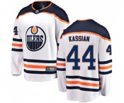 Edmonton Oilers #44 Zack Kassian Fanatics Branded White Away Breakaway NHL Jersey