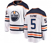 Edmonton Oilers #5 Mark Fayne Fanatics Branded White Away Breakaway NHL Jersey