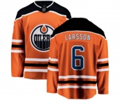 Edmonton Oilers #6 Adam Larsson Fanatics Branded Orange Home Breakaway NHL Jersey