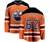 Edmonton Oilers #62 Eric Gryba Fanatics Branded Orange Home Breakaway NHL Jersey