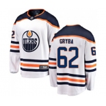 Edmonton Oilers #62 Eric Gryba Fanatics Branded White Away Breakaway NHL Jersey