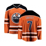 Edmonton Oilers #7 Paul Coffey Fanatics Branded Orange Home Breakaway NHL Jersey