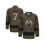 Edmonton Oilers #7 Paul Coffey Green Salute to Service Stitched NHL Jersey