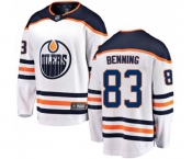 Edmonton Oilers #83 Matt Benning Fanatics Branded White Away Breakaway NHL Jersey