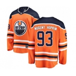 Edmonton Oilers #93 Ryan Nugent-Hopkins Fanatics Branded Orange Home Breakaway NHL Jersey