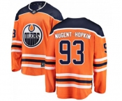 Edmonton Oilers #93 Ryan Nugent-Hopkins Fanatics Branded Orange Home Breakaway NHL Jersey