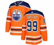 Edmonton Oilers #99 Wayne Gretzky Orange Home Stitched Hockey Jersey