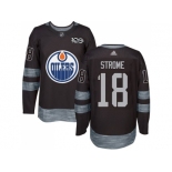 Men Adidas Edmonton Oilers #18 Ryan Strome Black 1917-2017 100th Anniversary Stitched NHL Jersey