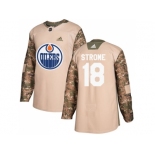 Men Adidas Edmonton Oilers #18 Ryan Strome Camo Authentic 2017 Veterans Day Stitched NHL Jersey