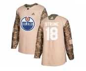 Men Adidas Edmonton Oilers #18 Ryan Strome Camo Authentic 2017 Veterans Day Stitched NHL Jersey