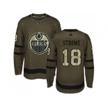 Men Adidas Edmonton Oilers #18 Ryan Strome Green Salute to Service Stitched NHL Jersey