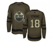 Men Adidas Edmonton Oilers #18 Ryan Strome Green Salute to Service Stitched NHL Jersey