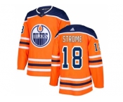 Men Adidas Edmonton Oilers #18 Ryan Strome Orange Home Authentic Stitched NHL Jersey