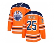 Men Adidas Edmonton Oilers #25 Darnell Nurse Orange Home Authentic Stitched NHL Jersey