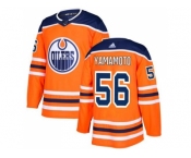 Men Adidas Edmonton Oilers #56 Kailer Yamamoto Orange Home Authentic Stitched NHL Jersey