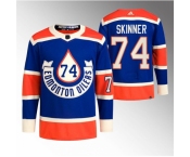 Men Edmonton Oilers #74 Stuart Skinner 2023 Royal Heritage Classic Primegreen Stitched Jersey