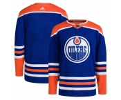 Men Edmonton Oilers Blank Royal Stitched Jersey