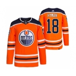 Men's Edmonton Oilers #18 Zach Hyman Orange Stitched Jersey