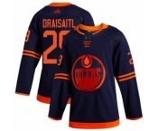 Men's Edmonton Oilers #29 Leon Draisaitl Authentic Navy Blue Alternate Hockey Jersey