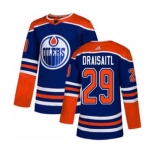 Men's Edmonton Oilers #29 Leon Draisaitl Royal Alternate Stitched Hockey Jersey