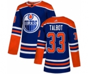 Men's Edmonton Oilers #33 Cam Talbot Royal Alternate Stitched Hockey Jersey