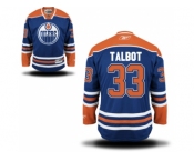 Men's Edmonton Oilers #33 Cam Talbot Royal Blue Home NHL Jersey