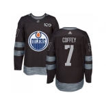 Men's Edmonton Oilers #7 Paul Coffey Black 1917-2017 100th Anniversary Stitched NHL Jersey