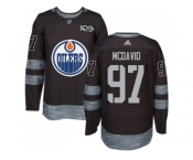 Men's Edmonton Oilers #97 Connor McDavid Black 1917-2017 100th Anniversary Stitched NHL Jersey