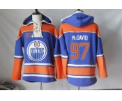 Men's Edmonton Oilers #97 Connor McDavid Orange Sawyer Hooded Sweatshirt Stitched NHL Jersey