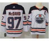 Men's Edmonton Oilers #97 Connor McDavid White Road Stitched Hockey Jersey