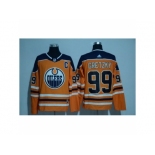 Men's Edmonton Oilers #99 Wayne Gretzky Orange 2017-2018 adidas Hockey Stitched NHL Jersey