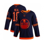 Men's Oilers #18 James Neal Navy Alternate Authentic Stitched Hockey Jersey