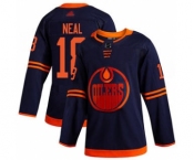 Men's Oilers #18 James Neal Navy Alternate Authentic Stitched Hockey Jersey