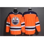 Men's Oilers Blank Orange Stitched Hockey Hockey Jersey