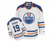 Men's Reebok Edmonton Oilers #19 Patrick Maroon Authentic White Away NHL Jersey