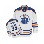 Men's Reebok Edmonton Oilers #33 Cam Talbot Authentic White Away NHL Jersey