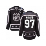 Men's Reebok Edmonton Oilers #97 Connor McDavid Authentic Black Pacific Division 2017 All-Star NHL Jersey