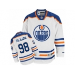 Men's Reebok Edmonton Oilers #98 Jesse Puljujarvi Authentic White Away NHL Jersey