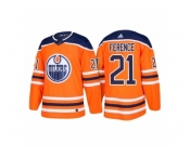 Men's adidas Andrew Ference Edmonton Oilers #21 Orange 2018 New Season Team Home Jersey