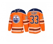 Men's adidas Cam Talbot Edmonton Oilers #33 Orange 2018 New Season Team Home Jersey