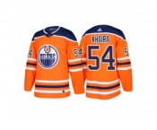 Men's adidas Jujhar Khaira Edmonton Oilers #54 Orange 2018 New Season Team Home Jersey