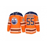 Men's adidas Mark Letestu Edmonton Oilers #55 Orange 2018 New Season Team Home Jersey